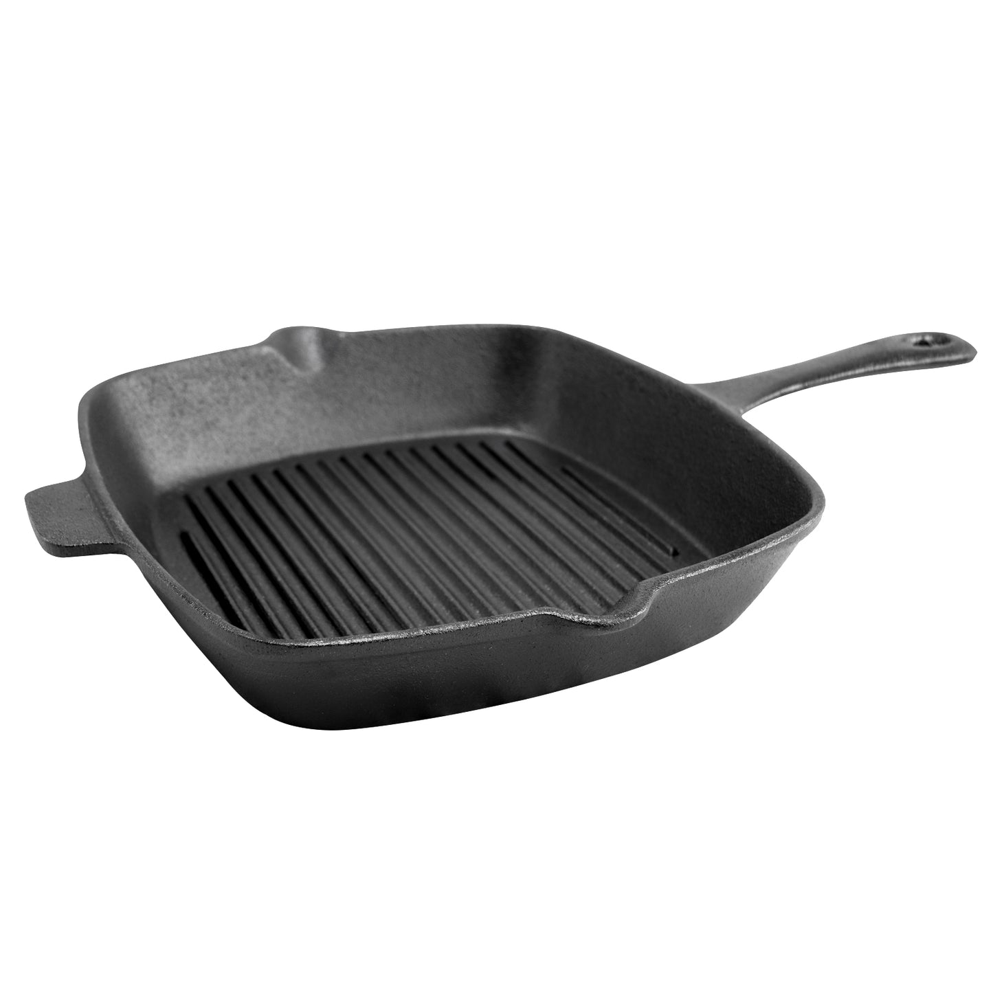 General Store Addlestone 10" Square Preseasoned Cast Iron Grill Pan
