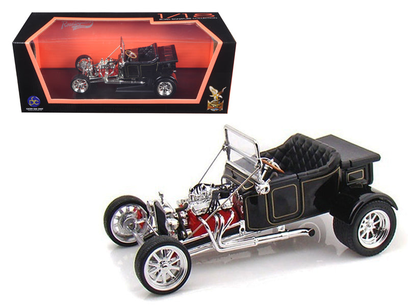 1923 Ford T-Bucket Roadster Black 1/18 Diecast Car Road Signature