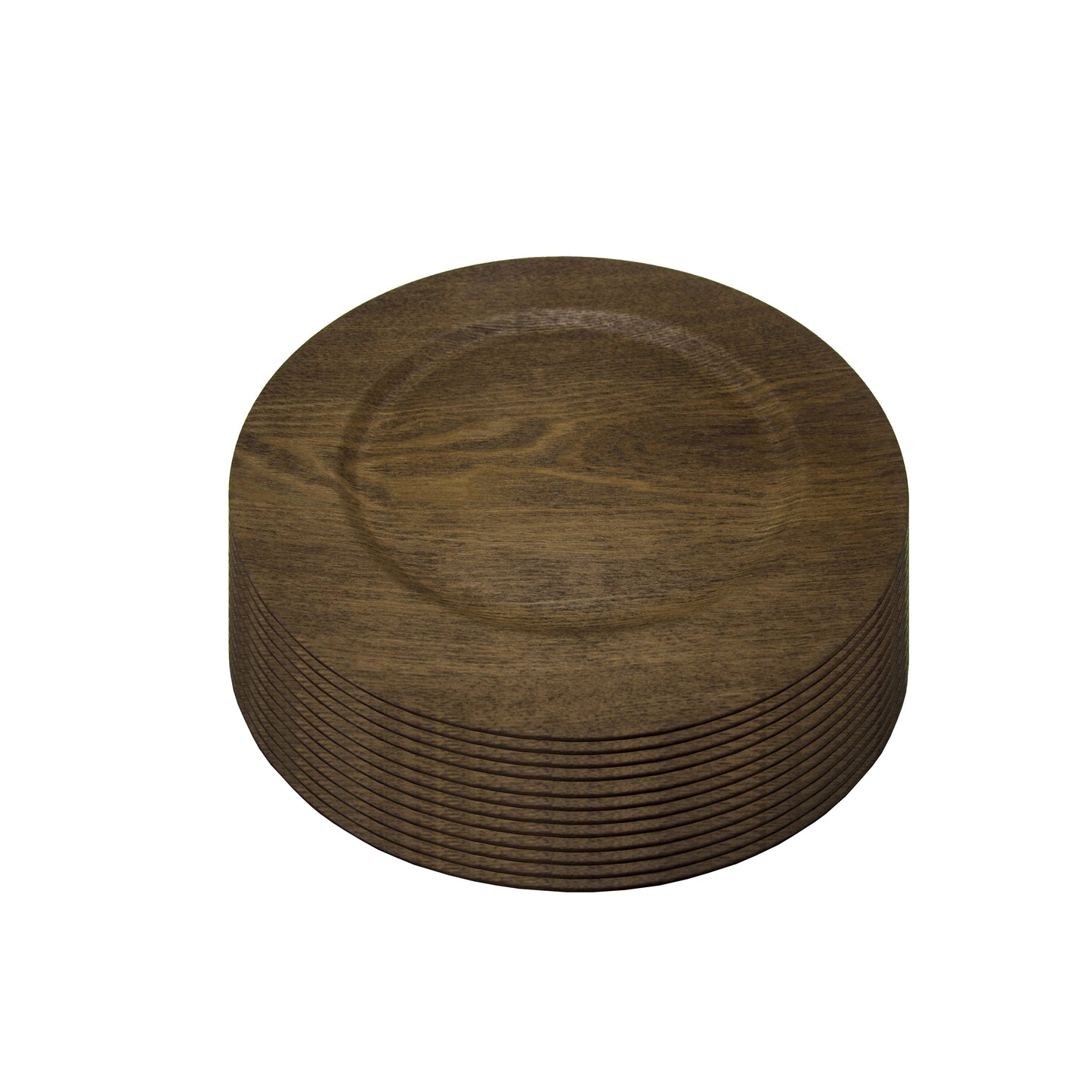 Gibson Home Feri 13" Wooden Skin Luxe Chargers Set of 12