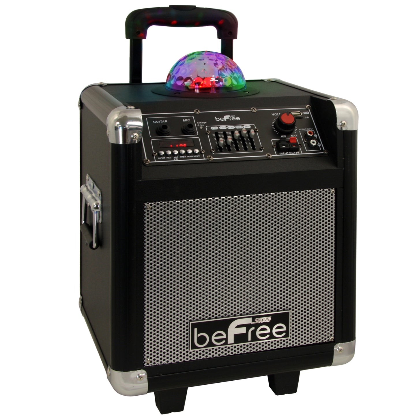 beFree Projection Party Light Dome 6.5" Subwoofer Bluetooth Portable Party Spe
