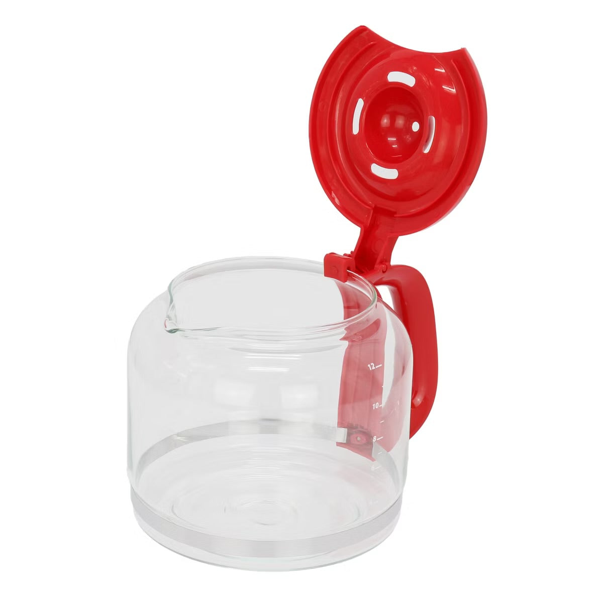 Better Chef Red 12 Cup 900W Coffee Maker w Glass Pot Keep Warm & Cord Storage