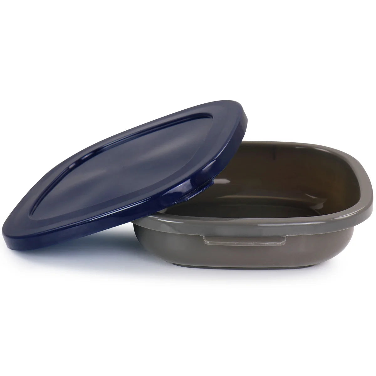 Oster Flat Bluemarine 3 Piece Grater Slicer & Container Set Navy Blue