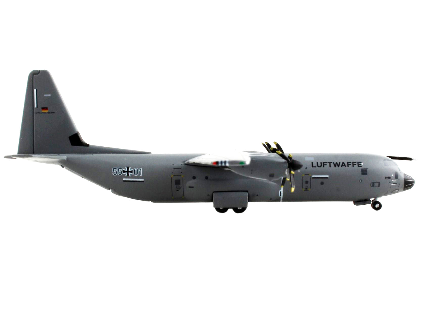 Lockheed C-130J-30 Transport Aircraft German Luftwaffe Gray Gemini Macs Series