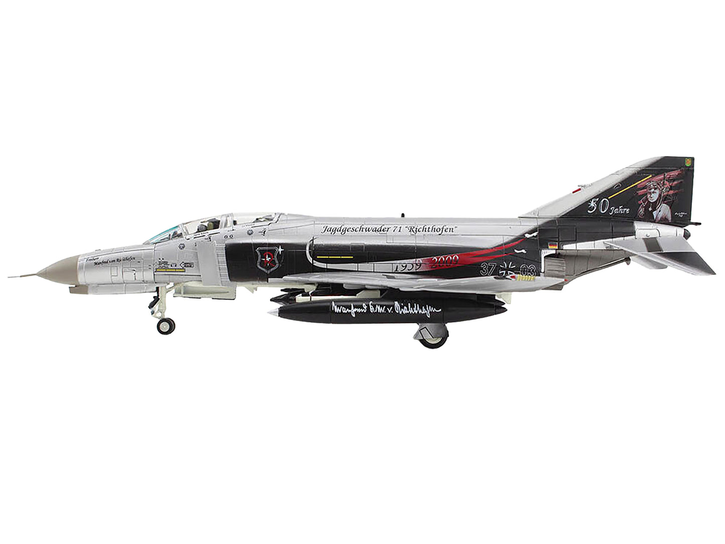 McDonnell Douglas F-4F Phantom II Fighter-Bomber Aircraft JG-71 50th Anniversary