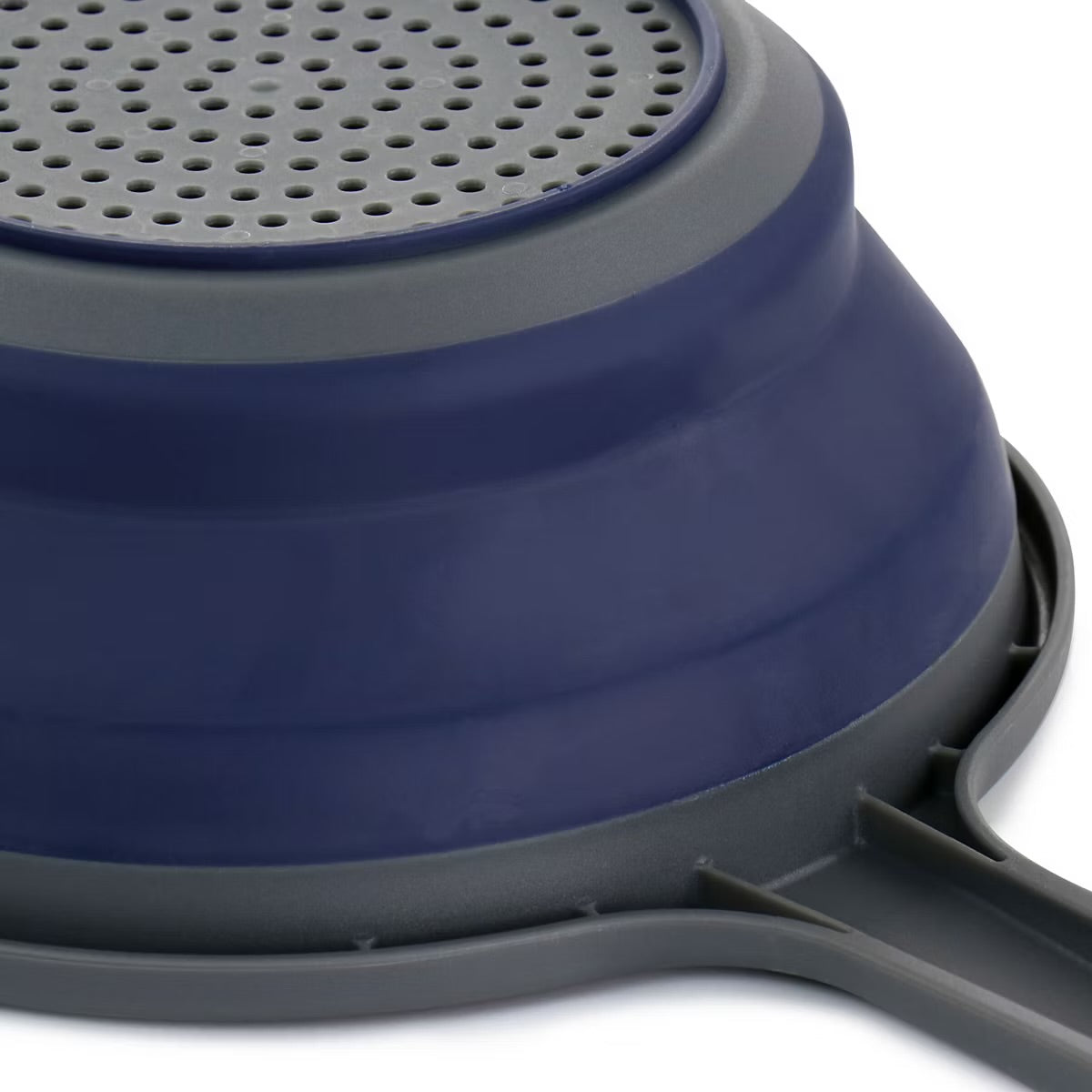 Oster Bluemarine Collapsible Navy Blue Colander w Handle