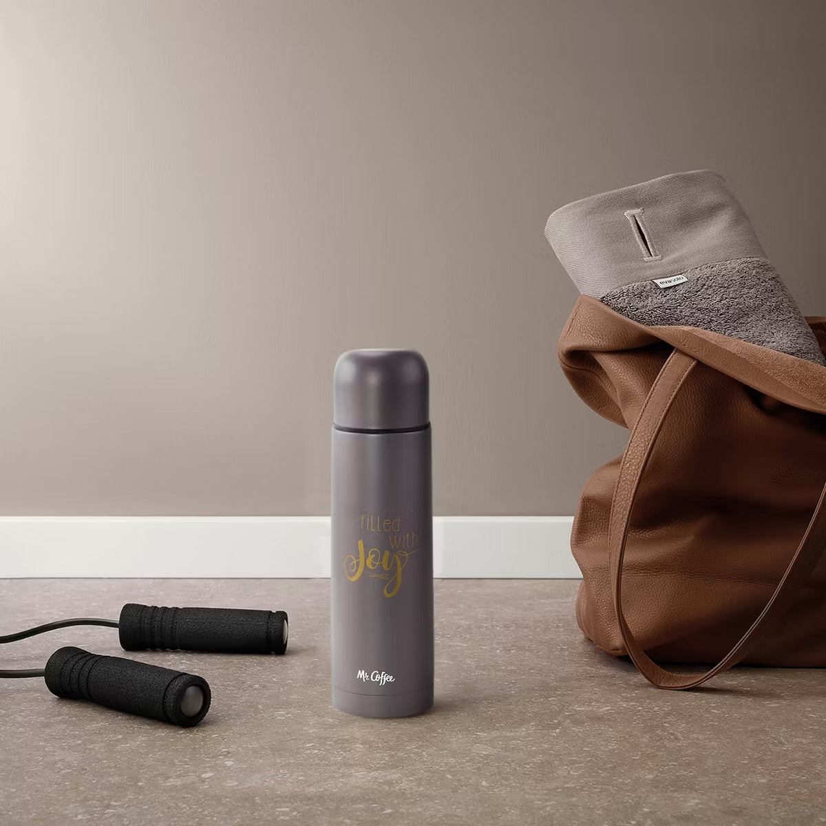 Mr. Coffee Luster Javelin 3 Pc 16 oz Stainless Steel Thermal Travel Bottle Set