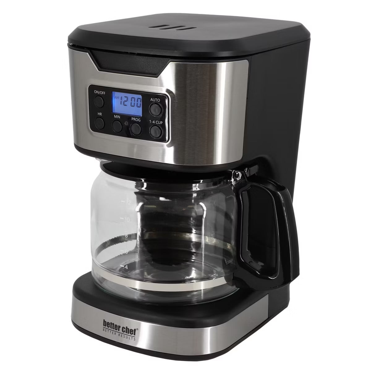 Better Chef Black 12-Cup Programmable Coffee Maker Machine