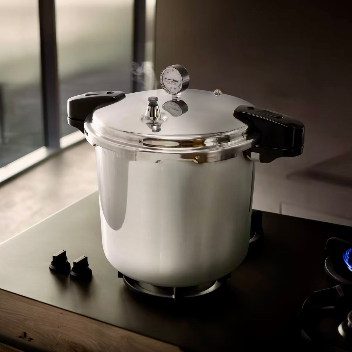 MegaChef 24 Qt Large Capacity Aluminum Stovetop Pressure Cooker Canner