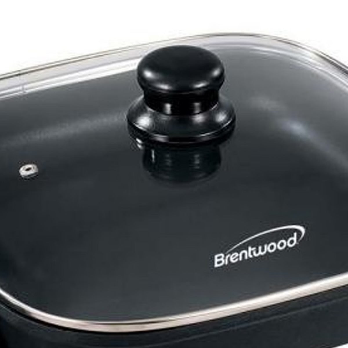 Brentwood 12" 1400W Nonstick Electric Skillet w Glass Lid in Black