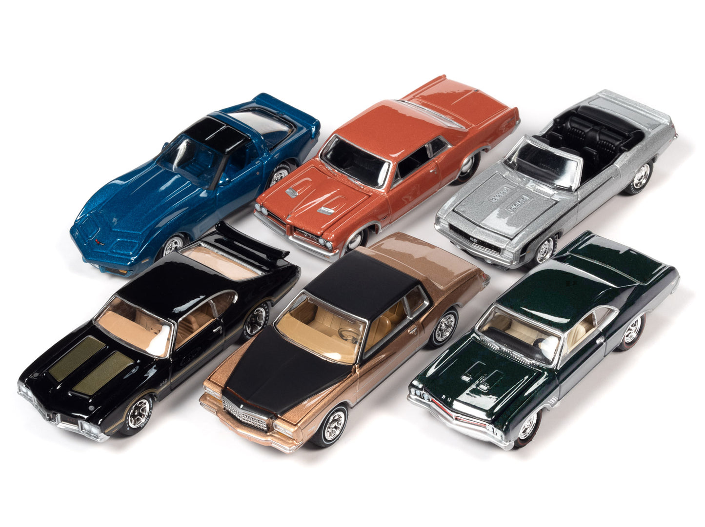 Muscle Cars USA 2023 Set B of 6 Pcs Release 1 OK Used Cars 1/64 Diecast Cars Jo