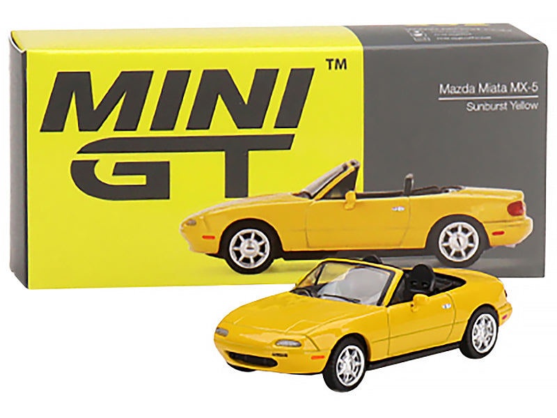 Mazda Miata MX-5 NA Convertible Sunburst Yellow Limited Edition to 2400 Pcs Wor