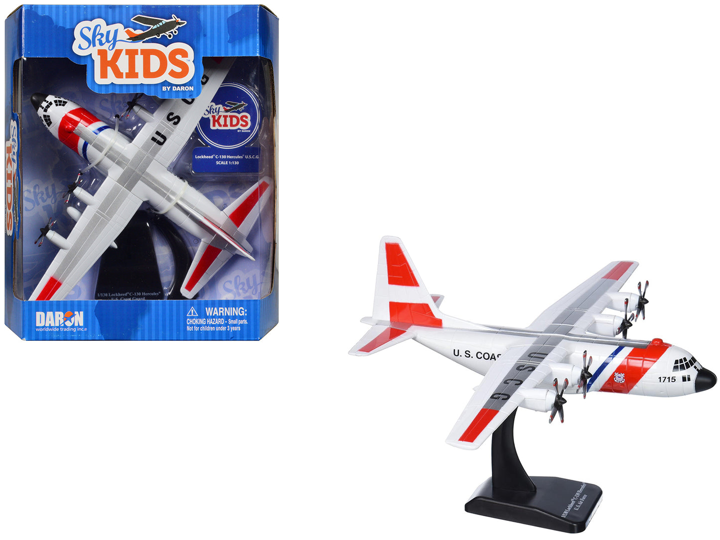 Lockheed C-130 Hercules Transport Aircraft United States Coast Guard Sky Kids Se