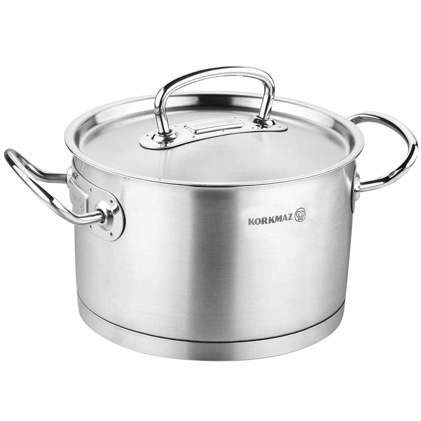 Korkmaz Proline Professional Series 2 L Stainless Steel Casserole w Lid in S
