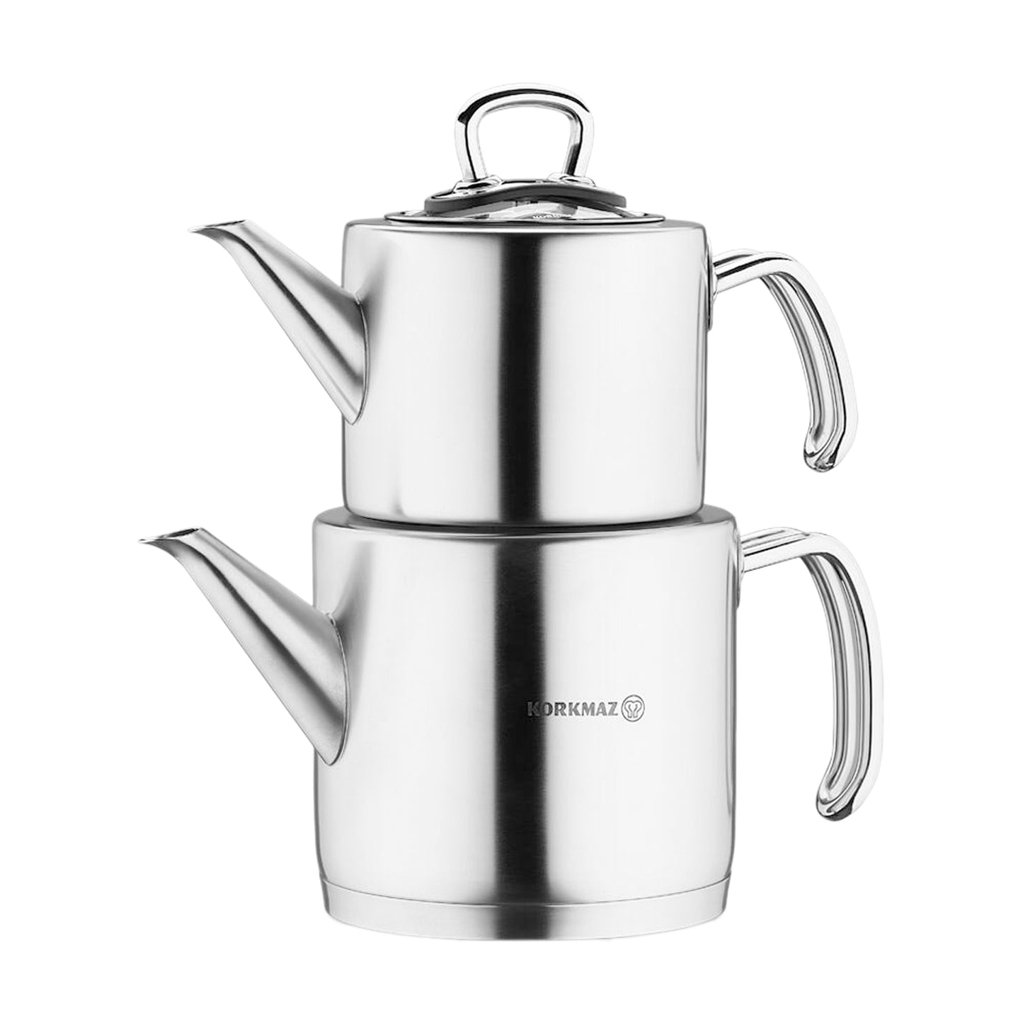 Korkmaz Proline Professional Series 5 pc Stainless Steel Tea Pot Set in Silver