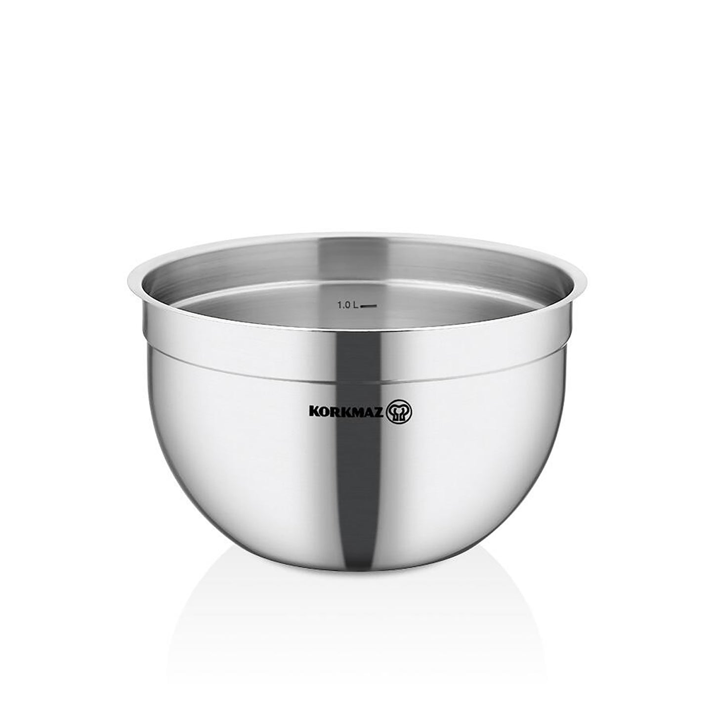Korkmaz Gastro Proline 8.5 qt Stainless Steel Mixing Bowl in Silver