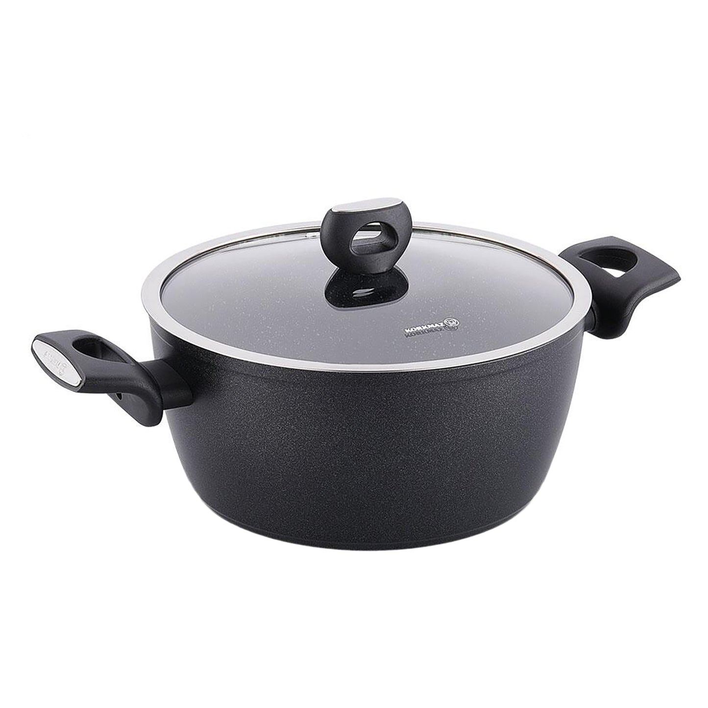 Korkmaz Nora 2 pc 4.6 L Alumium Nonstick Casserole Dish w Lid