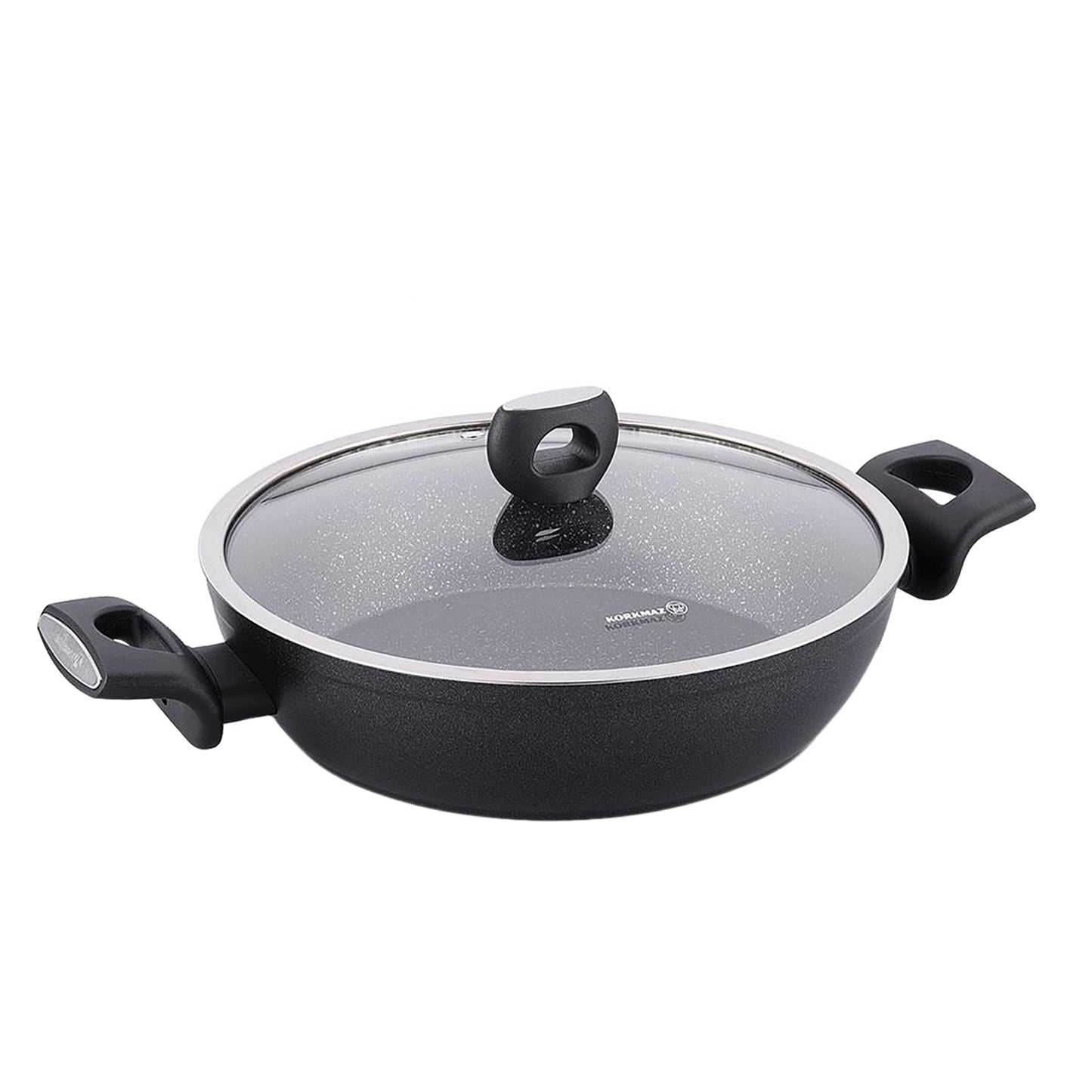 Korkmaz Nora 2 pc 2.2 L Alumium Nonstick Low Casserole Dish w Lid