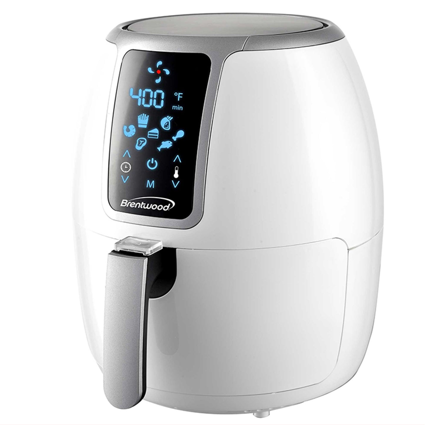 Brentwood Small 1400 Watt 4 Qt Electric Digital Air Fryer w Temperature Control