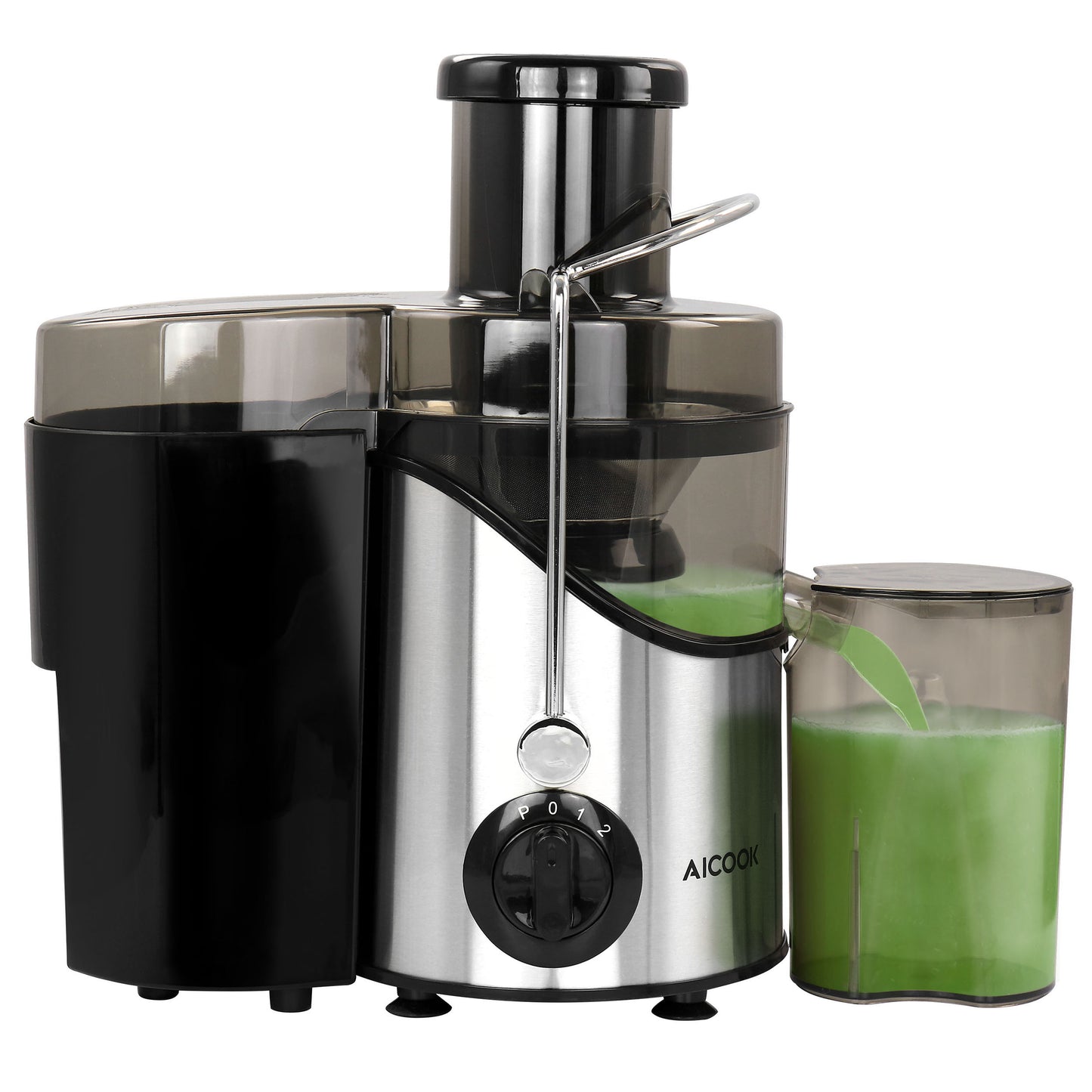 AICOOK Centrifugal Self Cleaning Juicer & Juice Extractor in Silver