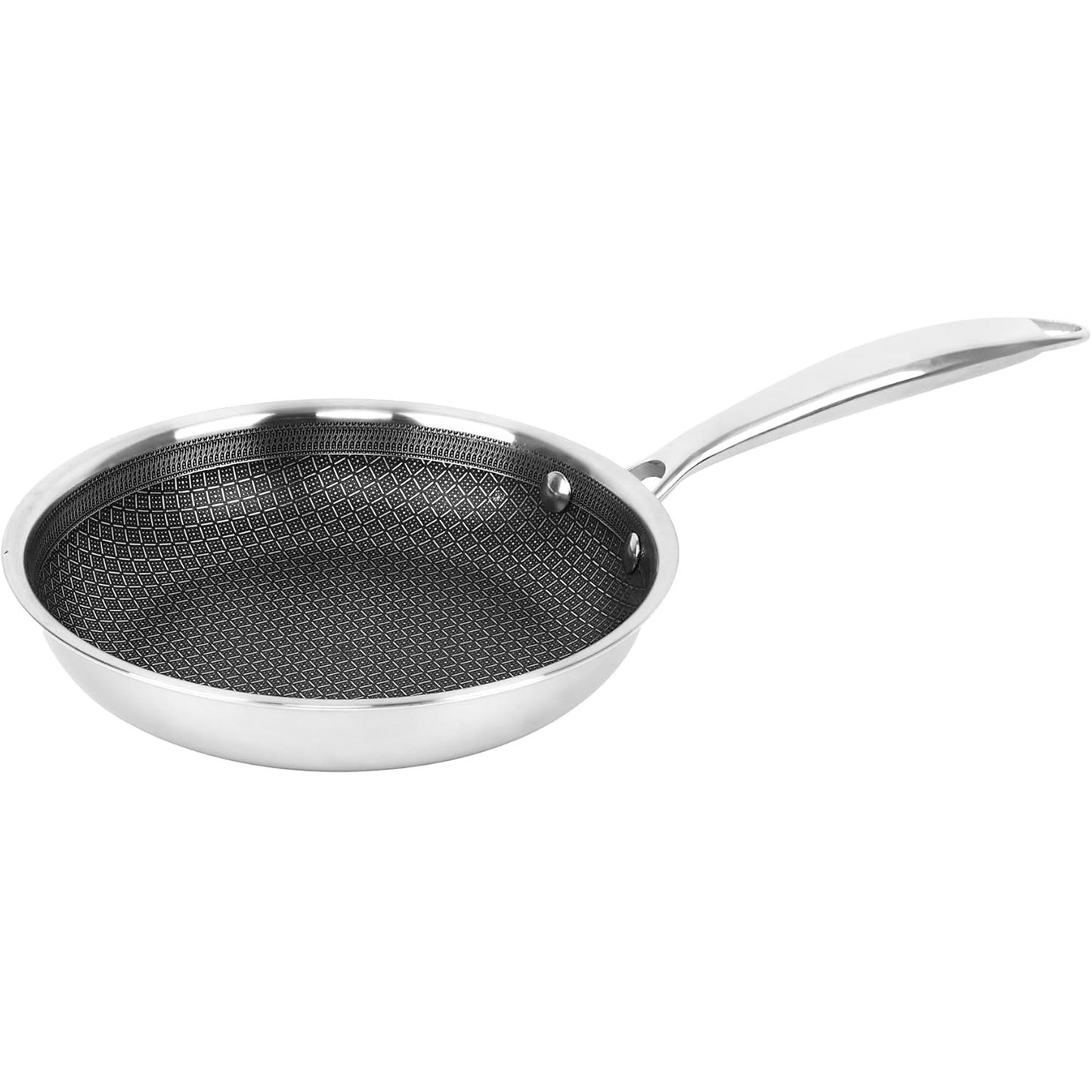 Brentwood 9.5" Hybrid Non-Stick Stainless Steel Frying Pan 570°F
