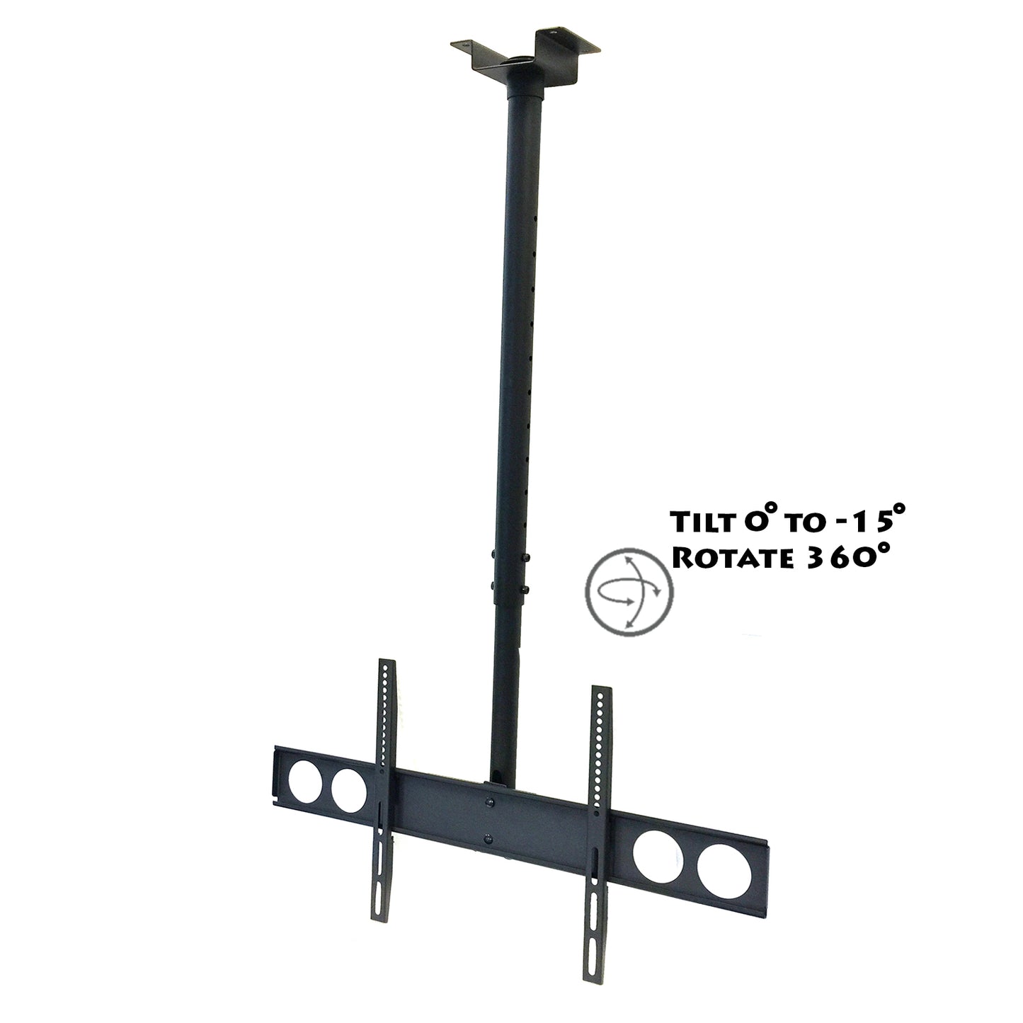 MegaMounts Tilting Heavy Duty Ceiling VESA Television TV Mount 37" - 70", 110 lb