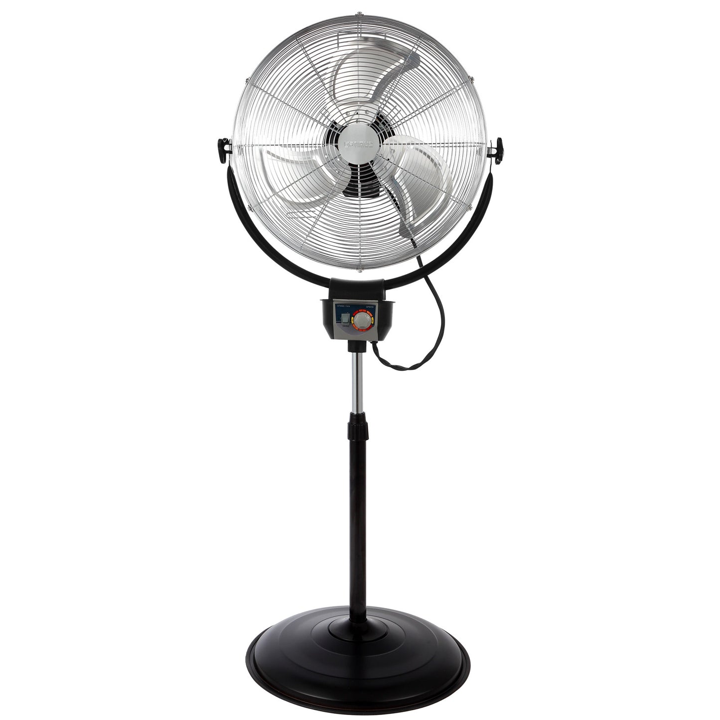 Optimus 20" Industrial Grade HV Oscillating Stand Fan w Chrome Grill
