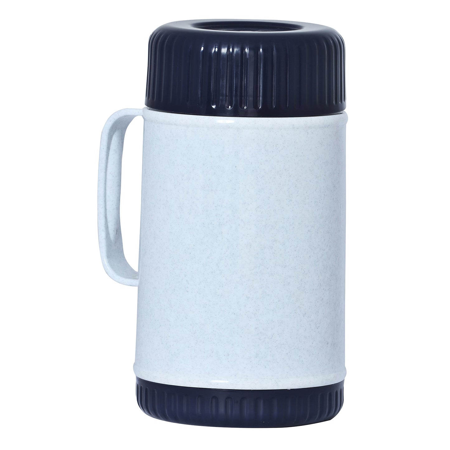 Brentwood 1.3 Liter Wide Mouth Blue & White Double Wall Insulated Food Jar
