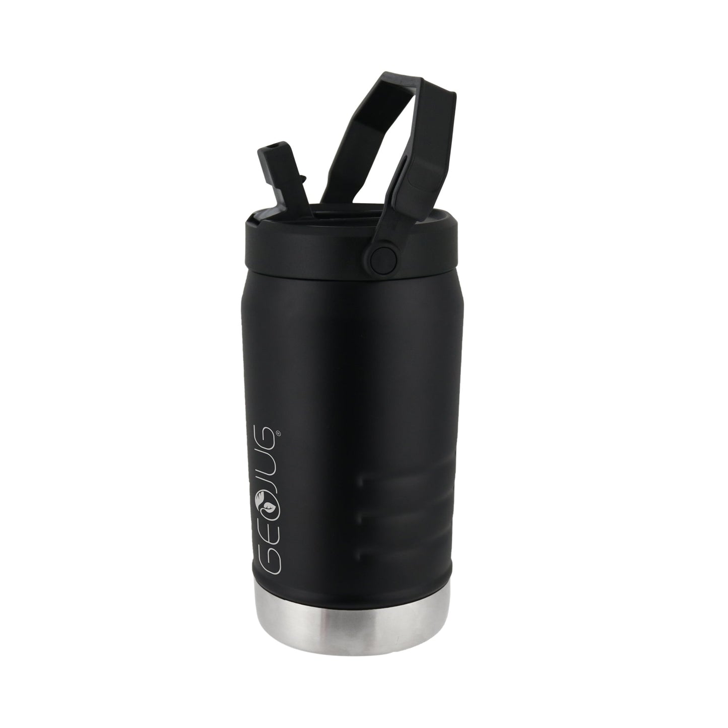 Brentwood GeoJug 40 Ounce Stainless Steel Insulated Water Bottle in Black w Spor