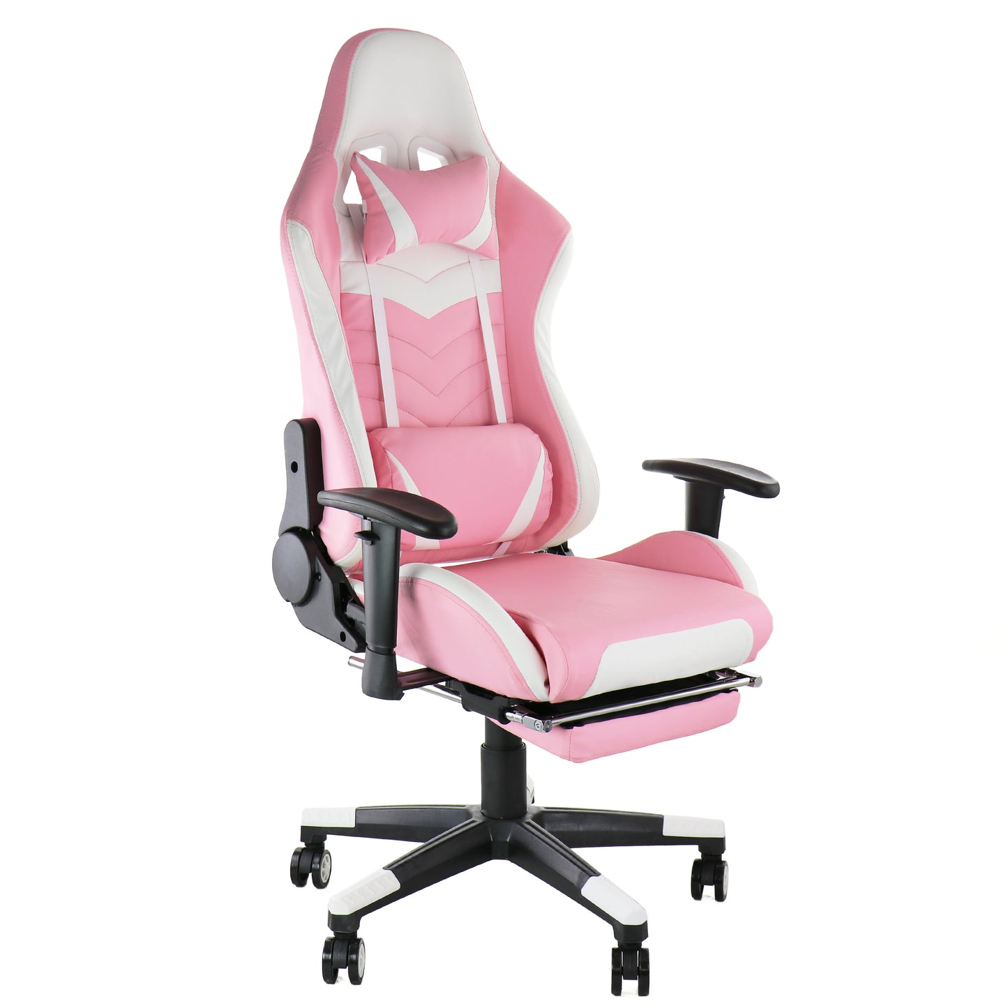 GameFitz Gaming Chair in Pink & White