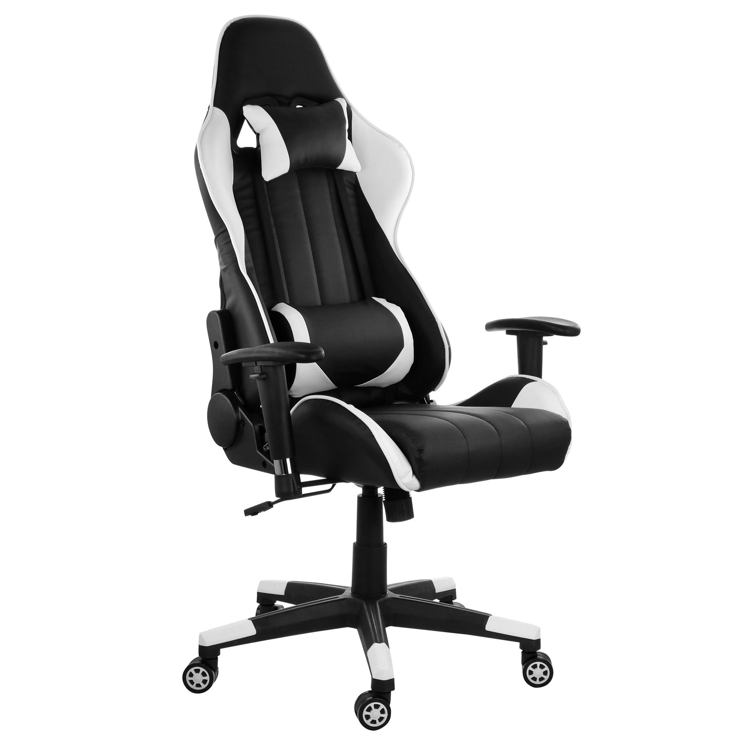 GameFitz Gaming Chair in Black & White Trim
