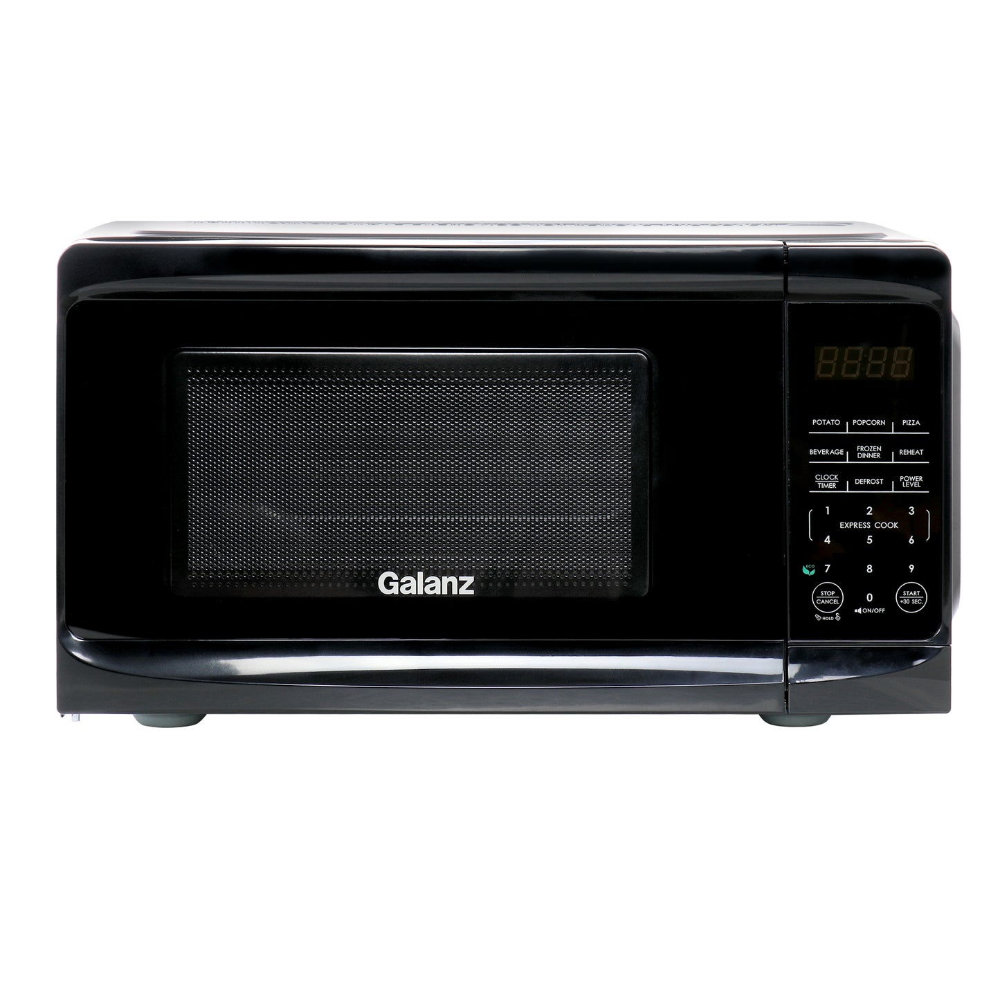 Galanz 0.7 cu ft 700W Countertop Microwave Oven in Black w One Touch Express Coo