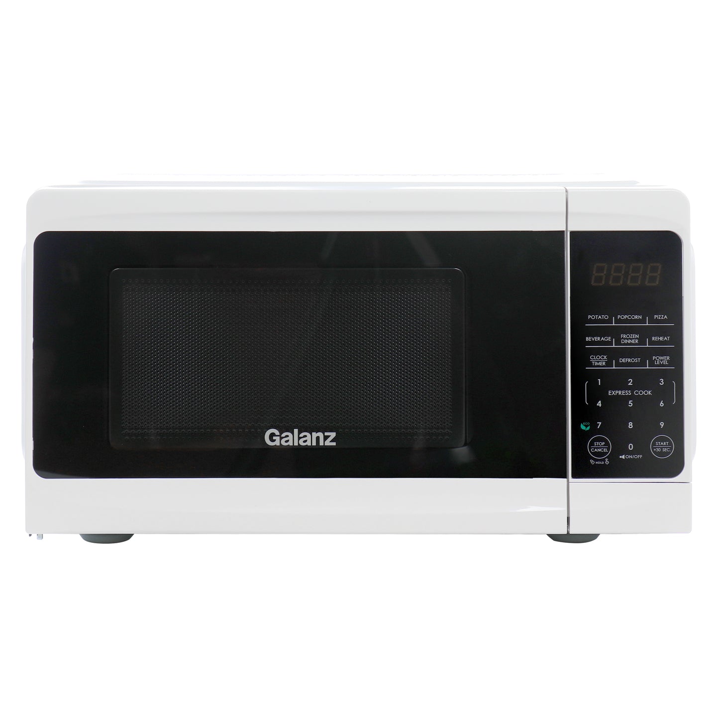 Galanz 0.7 cu ft 700W Countertop Microwave Oven White w One Touch Express Cookin