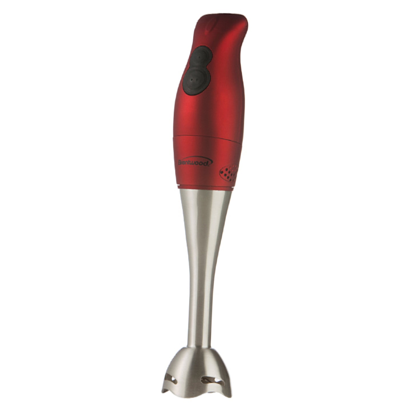 Brentwood 2-Speed Hand Blender Mixer - Red Soft Grip Handle