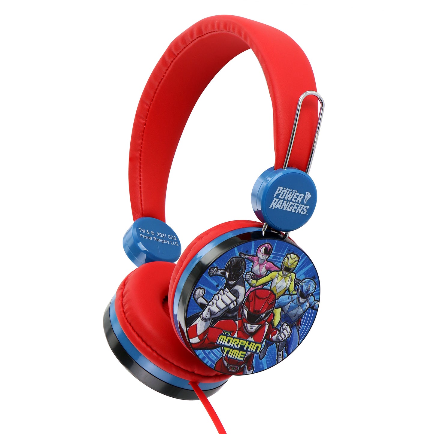 Power Rangers Kids Over The Ear Headphones in Red