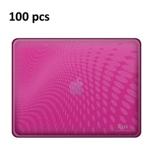 iLuv ICC802PNK Pink Flexi-Clear Case w Dot Wave Pattern For iPad 1G- 100pcs