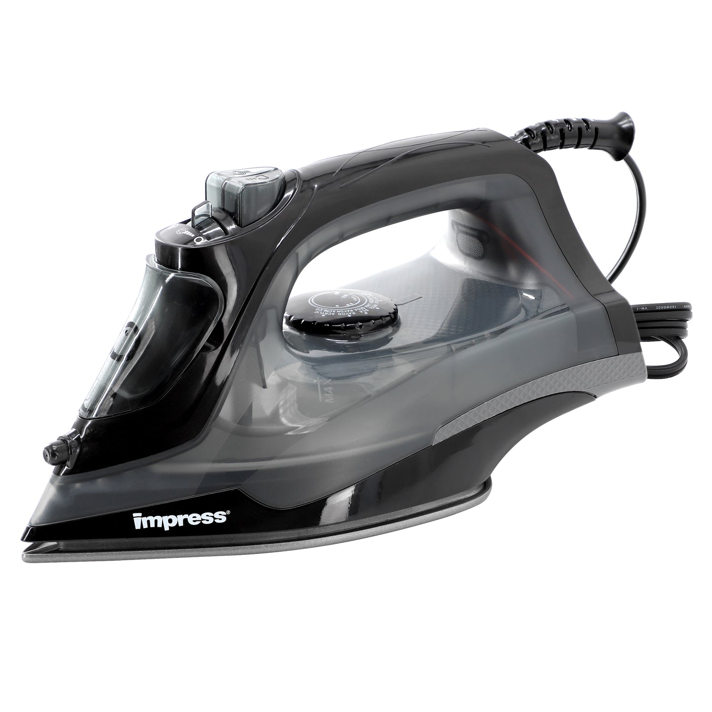 Impress Mid-Sized Spray Steam & Dry Iron in Black w Motion Auto-Shutoff