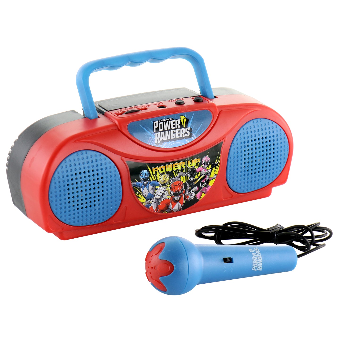 Power Rangers Portable FM Radio Karaoke Kit w Microphone
