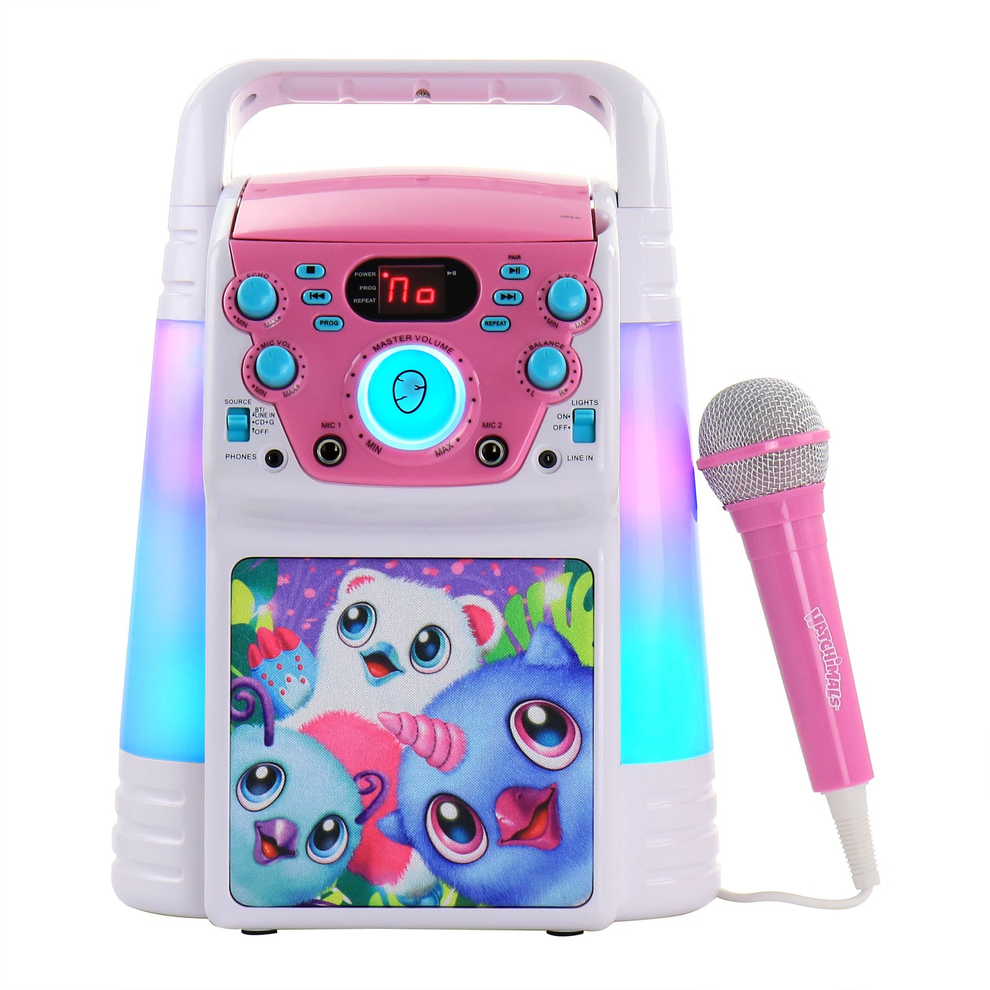 Hatchimals Colorful Flashing Lights Karaoke Machine w Microphone