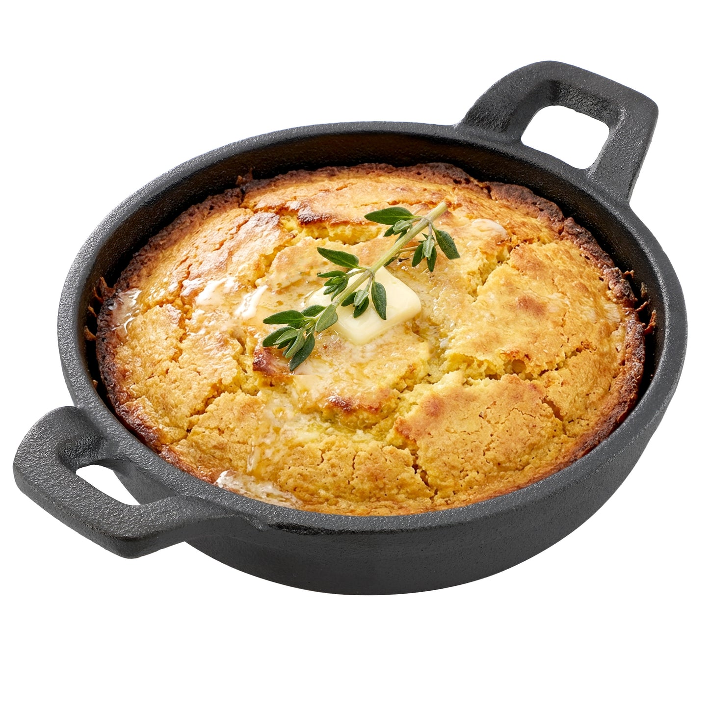 Megachef 5" Round Cast Iron Frying Pan for Indoor/Outdoor Use