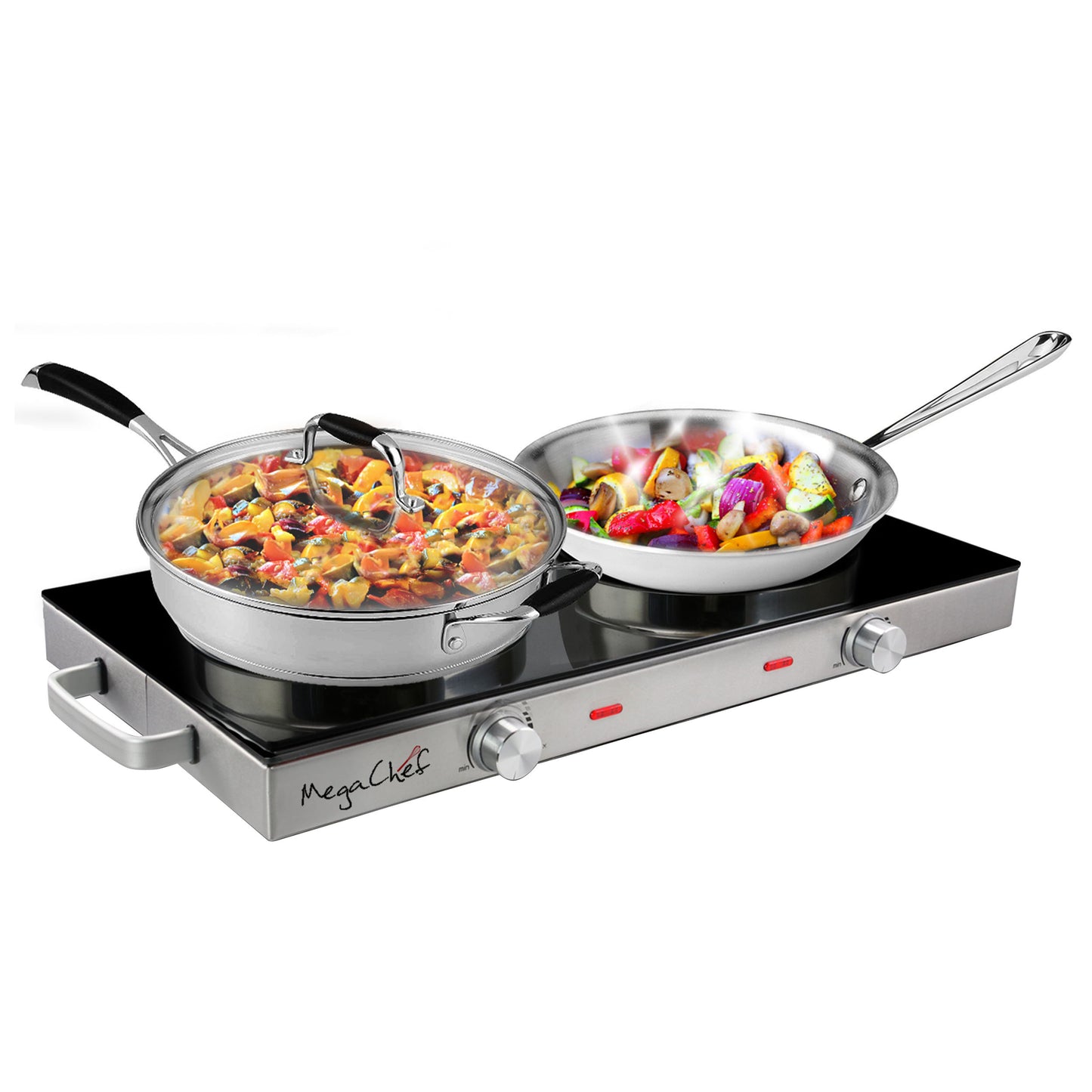 MegaChef MC-6200 IC Infrared Ceramic Double Electrical Cooktop