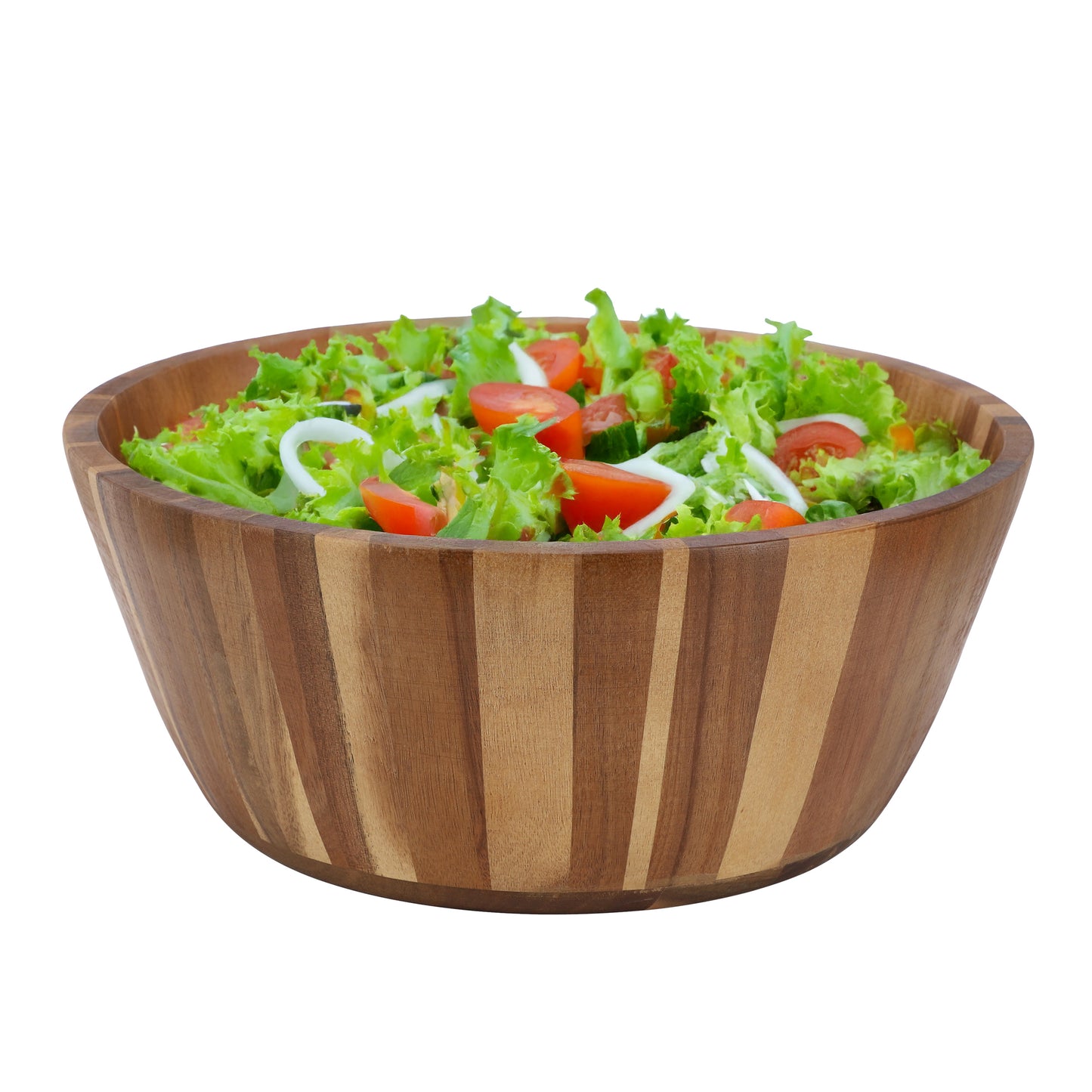MegaChef 13.8" Jumbo Acacia Wood Salad Bowl