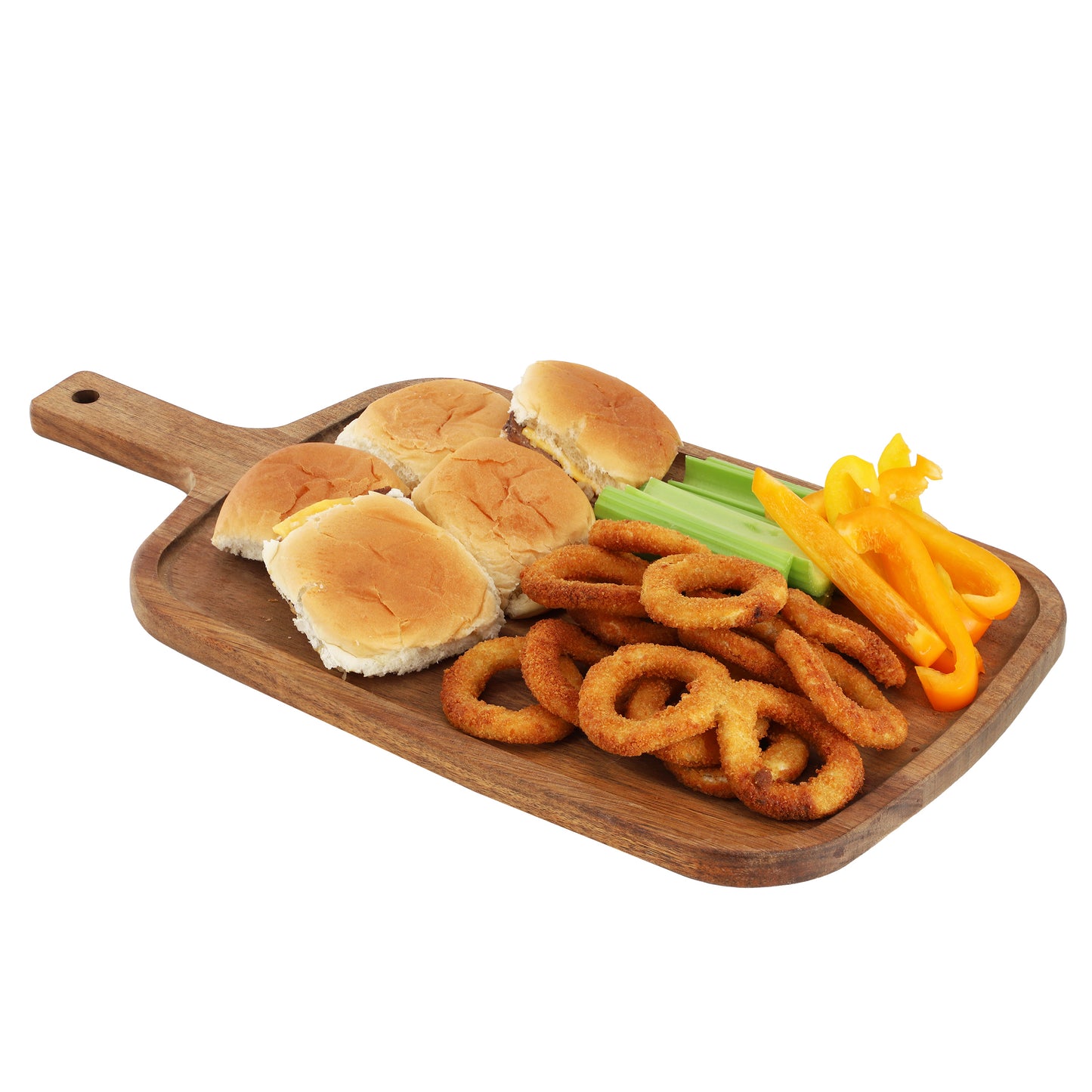 MegaChef 14" Acacia Wood Rectangle Serving Board w Handle