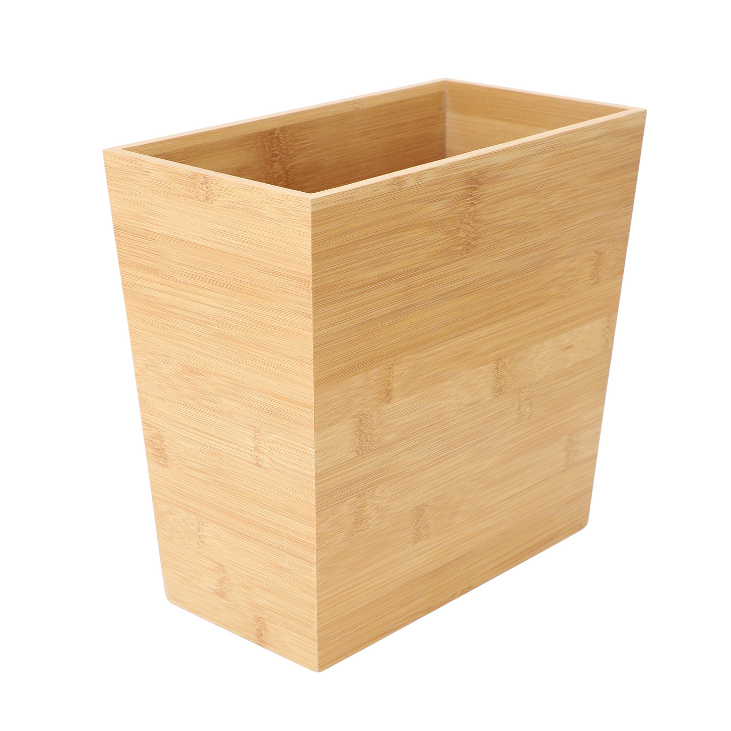 MegaChef 10.5 x 5.75" Rectangle Bamboo Waste Basket