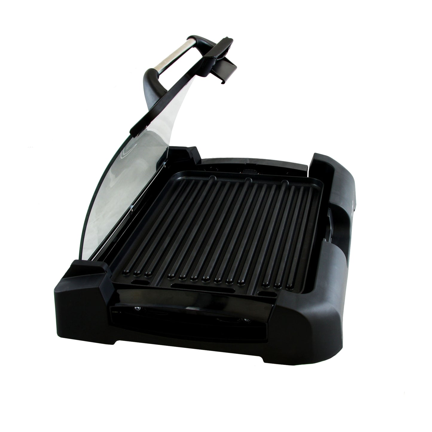 Megachef Reversible Indoor Grill & Griddle w Removable Glass Lid