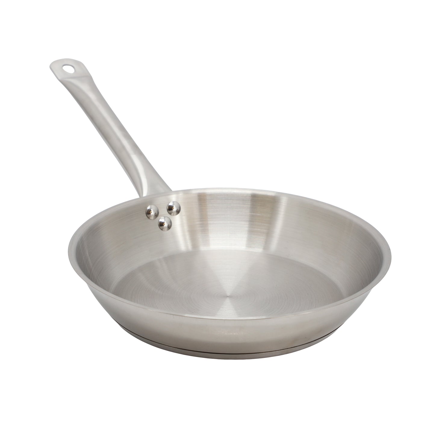 MegaChef Professional Kitchen 10" Round Stainless Steel Fry Pan Silver