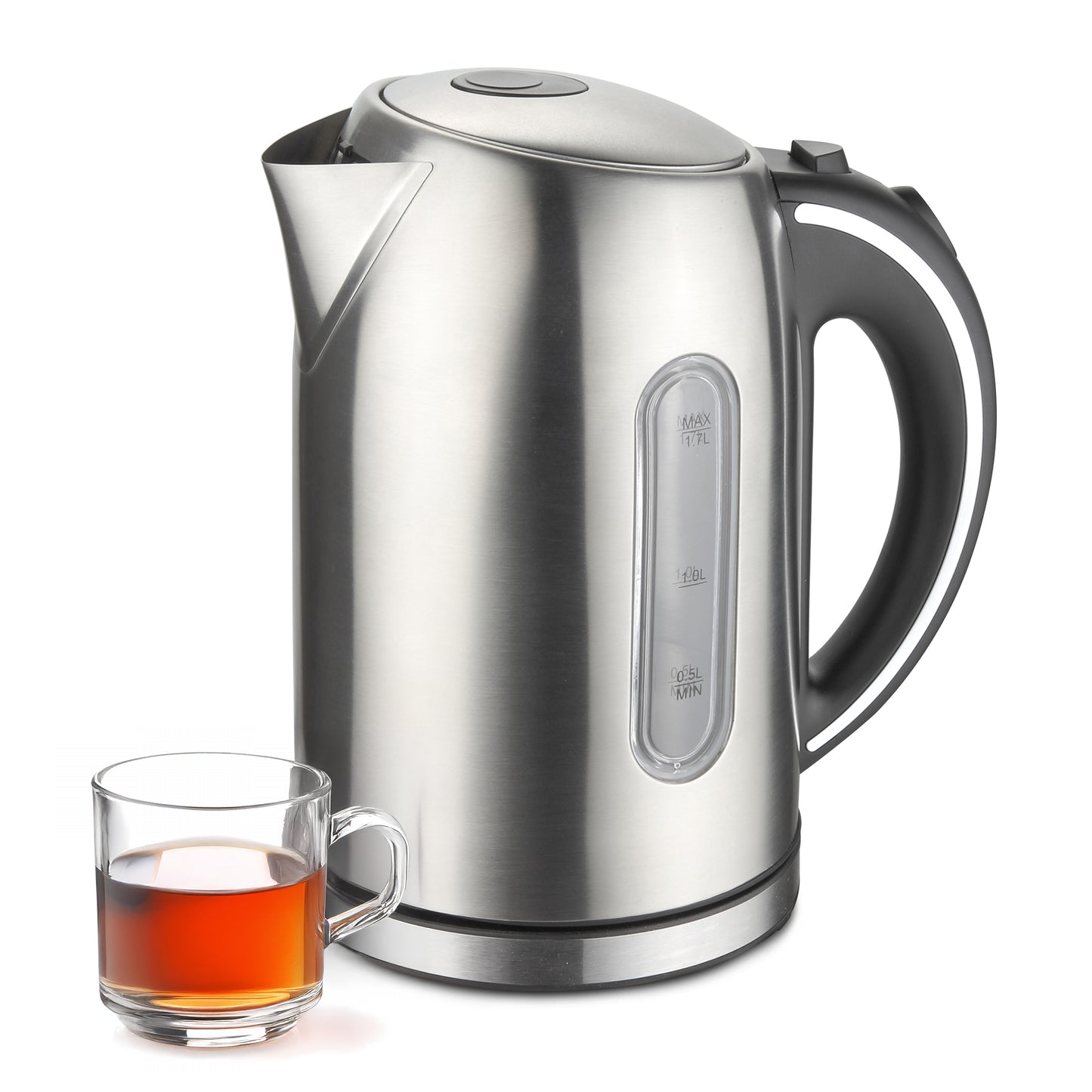 MegaChef 1.7 L Stainless Steel Electric Tea Kettle MGKTL-1739 BPA Free Auto-Off