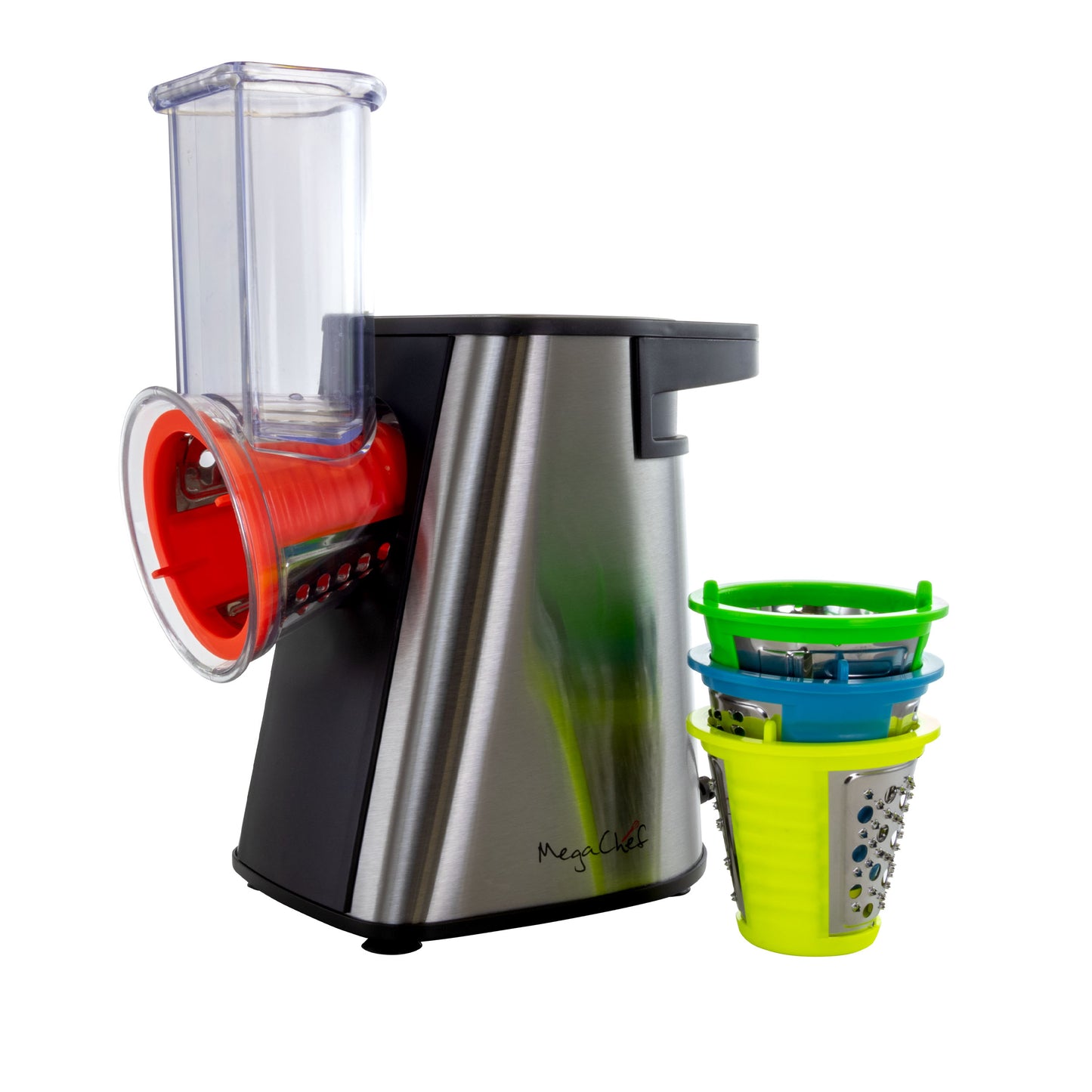 Megachef 4 in 1 Stainless Electric Salad Maker Shooter Shredder Slicer Chopper