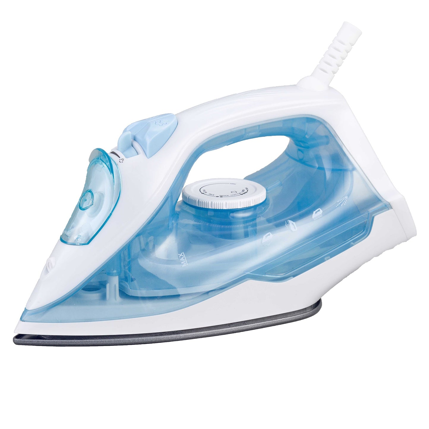Brentwood 1200W Lightweight Non-Stick Steam Iron White w 8' Cord