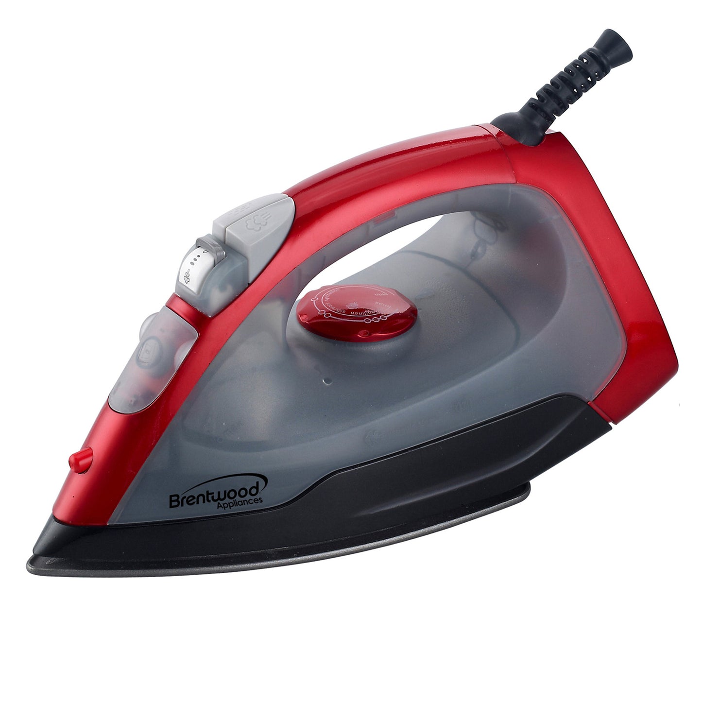 Brentwood Full Size Steam / Spray / Dry Iron in Red & Gray