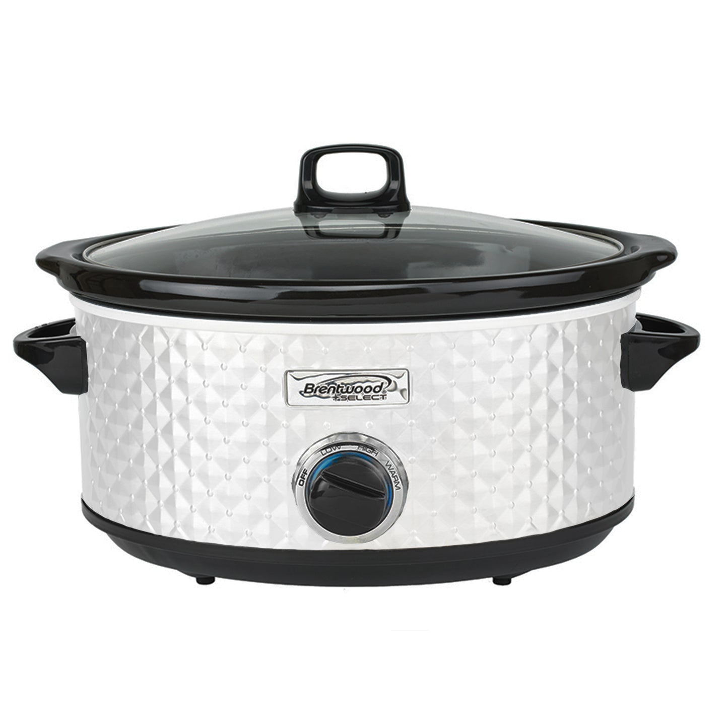 Brentwood Select 7 Qt Slow Cooker in White